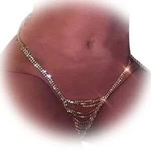 new rhinestone G-string